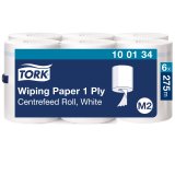 Tork Aftrringspapir Standard, M2 Centerfeed rulle, hvid (6 ruller) - 100134