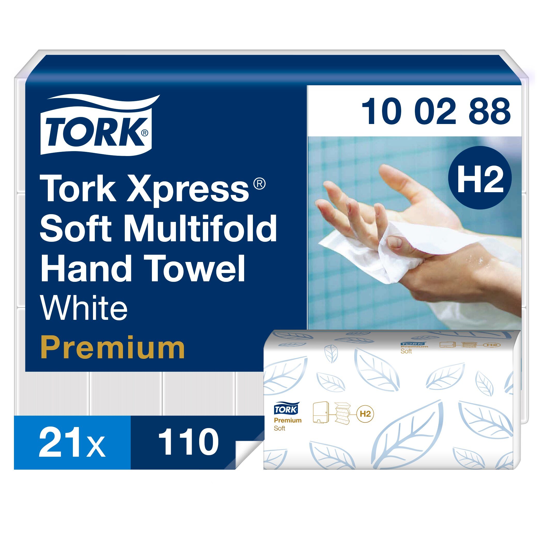 Tork Xpress soft hndkldeark hvid H2 (21x110 ark) 100288