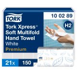 Tork Xpress Soft Multifold hndkldeark, H2, 2 lags, Hvid (21 x 150 ark) - 100289