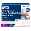 Tork Xpress Premium Extra Soft Multifold Hndkldeark, H2, 2 lags, Hvid (21 x 100 ark) - 100297