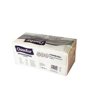 Serviet ClassEur Professional 33x33 cm 1 lag hvid 8x500 stk. 120424