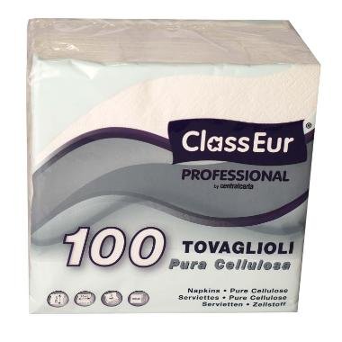 Serviet ClassEur Professional 33x33 cm 2 lag hvid 24x100 stk.