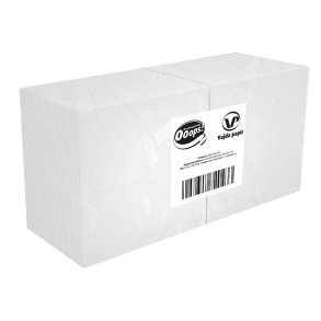 Serviet 24x24, Ooops! 1-lags Hvid (9x500 stk.)