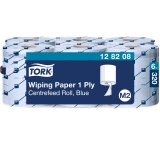 Tork Aftrringspapir Standard, M2 Centerfeed rulle, bl (6 ruller) - 128208