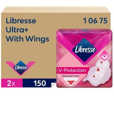 Bind Libresse Ultra+ Wing dispenser refill, 2x150 stk.