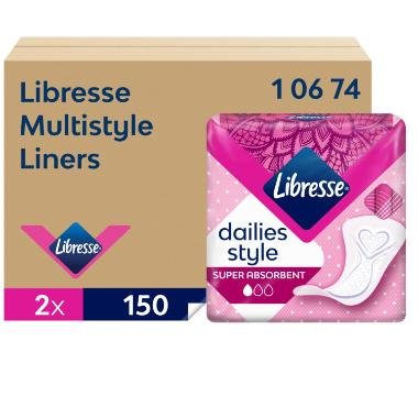 Trusseindlg Libresse Multistyle dispenser refill, 2x150 stk.