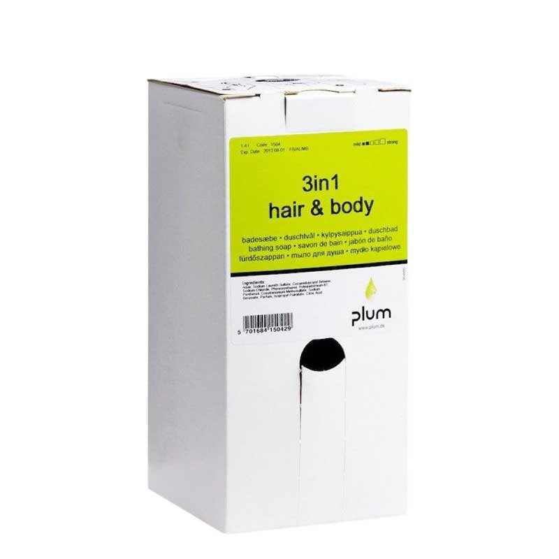 Plum 3-i-1 Hair & Body bag-in-box, 1,4 l