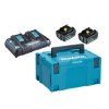 Makita Batteripakke - 2 stk. 5.0AH + 18V Dobbeltlader