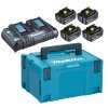 Makita Batteripakke - 4 stk. 6.0AH + 18V Dobbeltlader