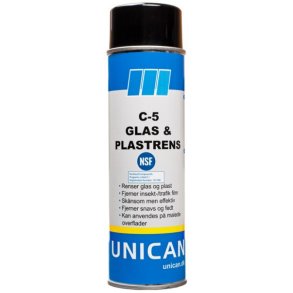 C-5 Glas & Plastikrens, 500ml
