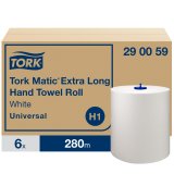 Tork Matic Extra Long hndkldeark p rulle, H1 - hvid (6 ruller) - 290059