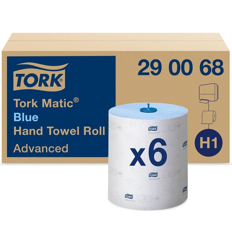 Tork Matic håndklædeark på rulle, blå (6 ruller) - 290068