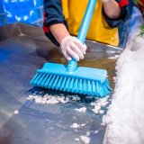 Vikan High-Low brste, 265 mm, Medium, Bl