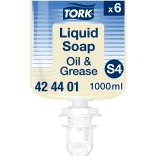 Tork Olie & Fedt Sbe S4, Dermatologisk testet, 6 x 1000ml, 424401