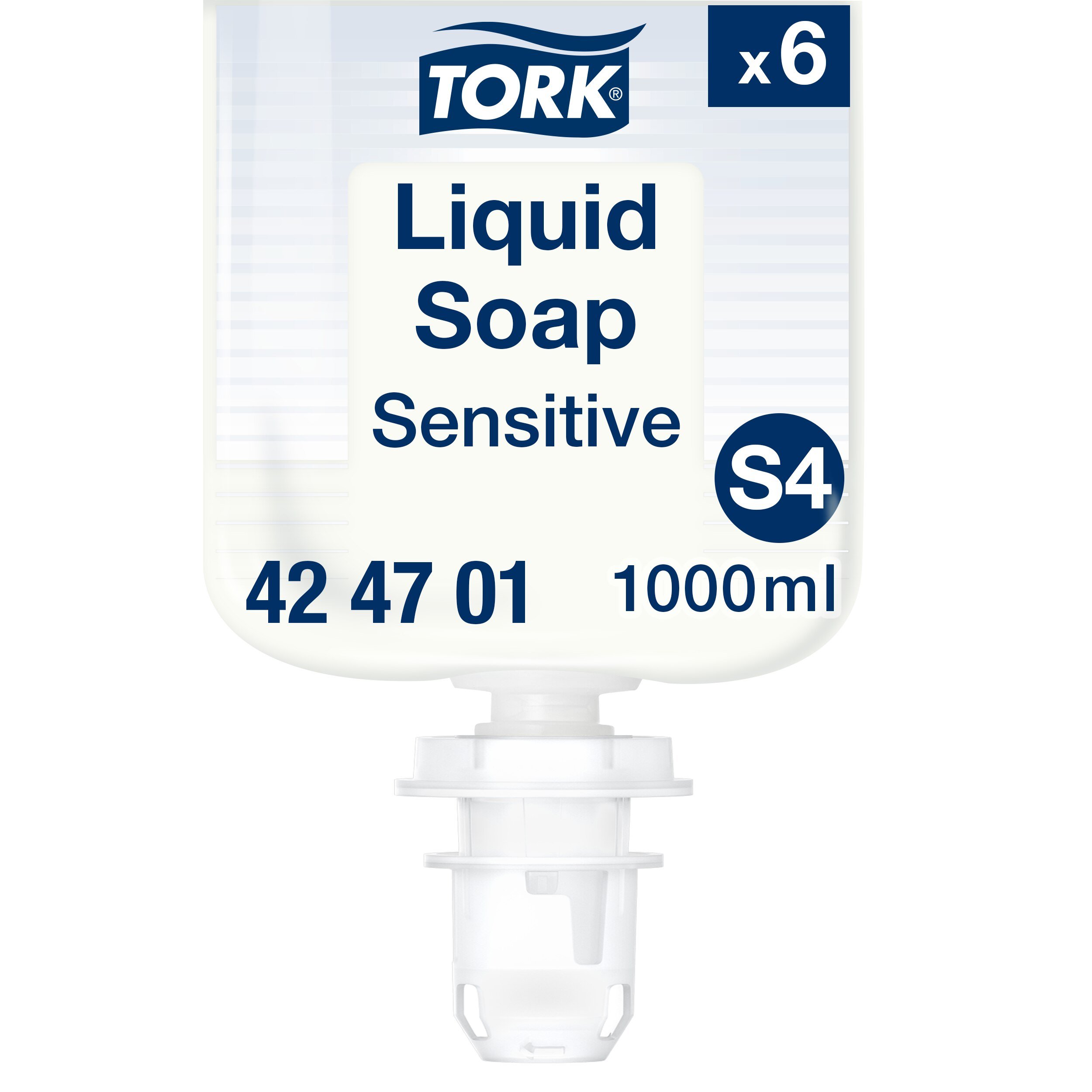 Tork Sensitiv Flydende Sbe S4, Dermatologisk testet, 6 x 1000ml, 424701