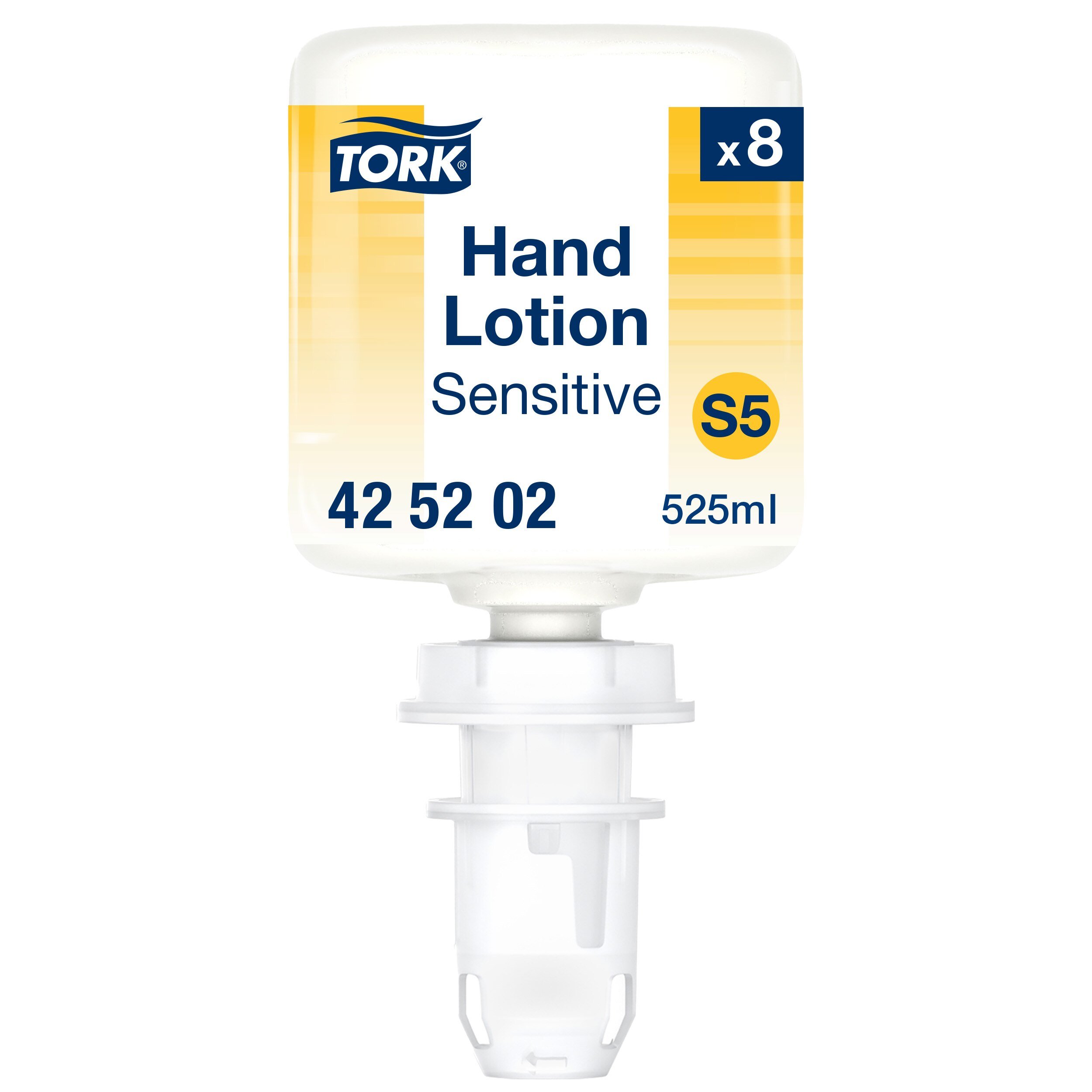 Tork Sensitiv Fugtende Hndcreme Mini S5, Uden parfume, 8 x 525ml, 425202