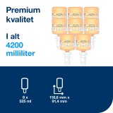 Tork Luksus Hair and Body Mini Shower Cream S5, 3-i-1 Shampoo, 8 x 525ml, 425662