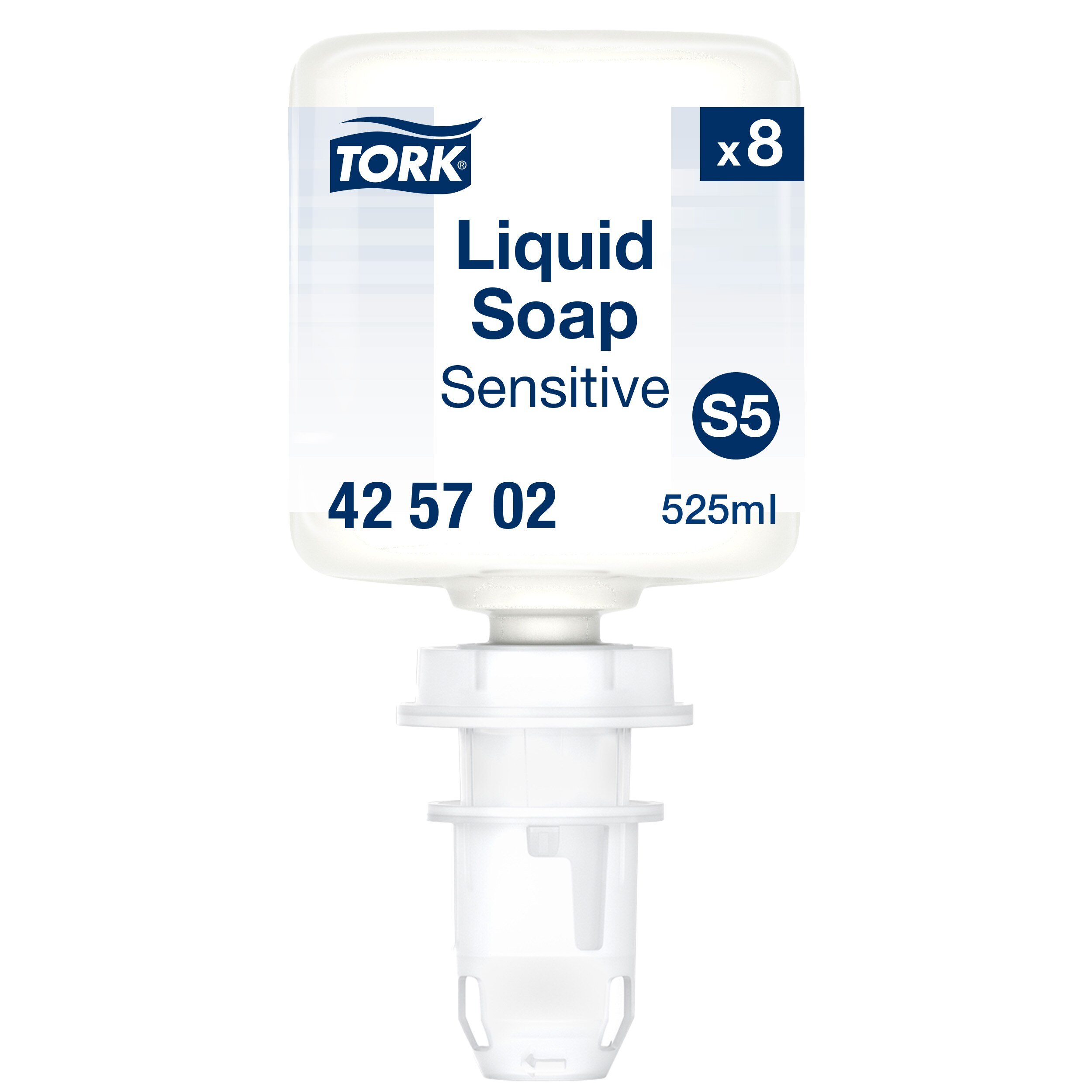 Tork Sensitiv Skumsbe Mini S5, Allergivenlig, 8 x 525 ml, 425702