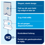 Tork Xpress Dispenser H2, Rustfrit stl - 460004