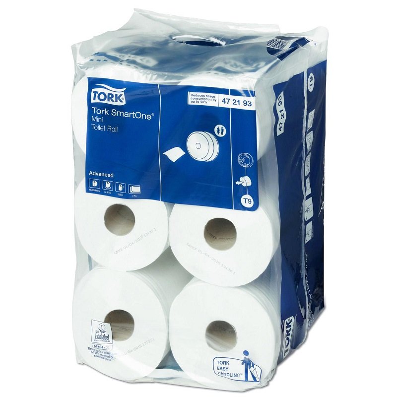 Tork Toiletpapir T9 Smart One,  (12 ruller) 472193