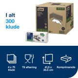 Tork Aftrringsklud, Kkken 1-lag 415x355 mm Non-Wowen(4 x 75stk) 473179