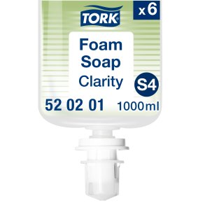 Tork S4 skumsbe, Clarity,  Uparfumeret, 6 x 1000ml, 520201