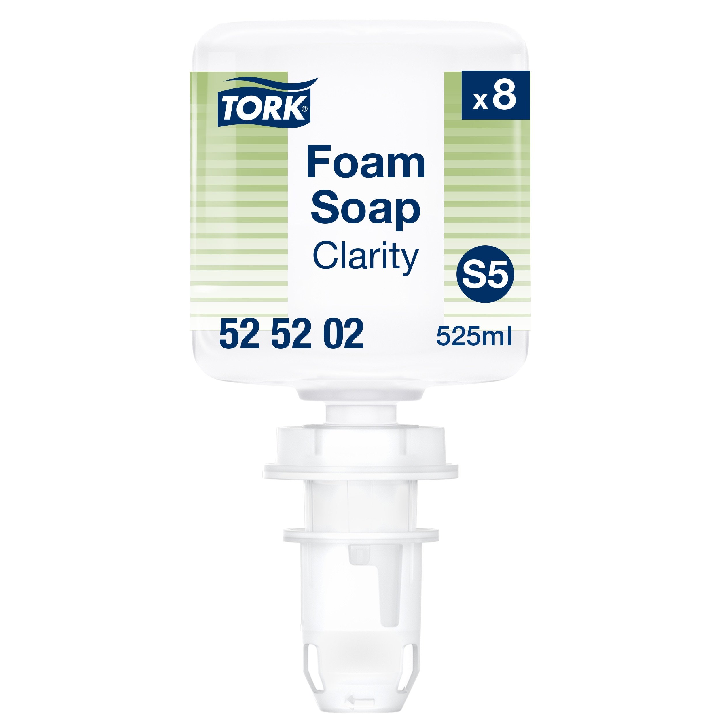 Tork Clarity Skumsbe Mini S5, Fabriksforseglet flaske, 8 x 525ml, 525202