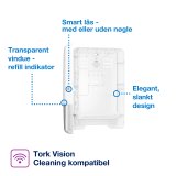 Tork dispenser H2 - stor til hndkldeark, Sort - 552008