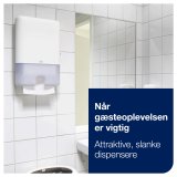 Tork dispenser H2 - stor til hndkldeark, Hvid - 552000
