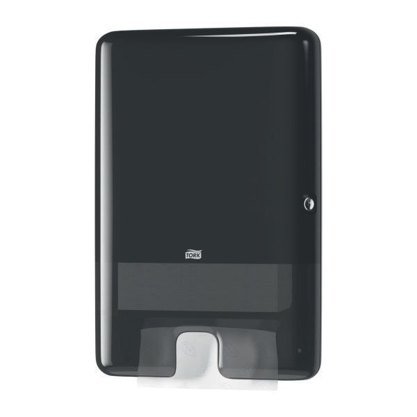 Tork dispenser H2 - stor til hndkldeark, Sort - 552008