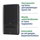 Tork H5 PeakServe Continuous Automatisk Dispenser til Hndservietter, Hj Kapacitet, Sort