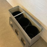 Affaldssortering-station - mini med 3 spande.