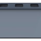 Affaldssortering-station - stor - med 3 spande.