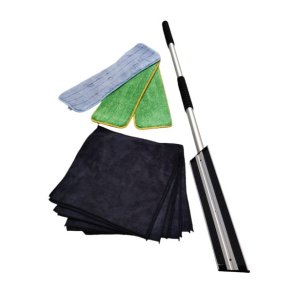 Black Week tilbud - Komplet moppest med 3 microfibermopper 40cm. + 10 gratis microfiberklude