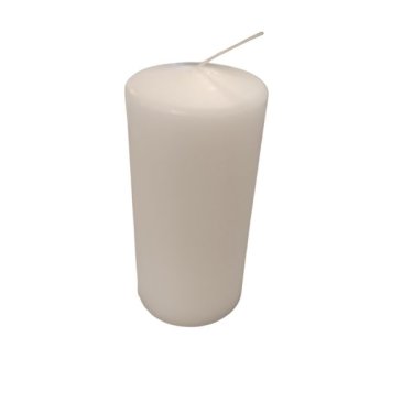 Bloklys 7x15 cm - Elfenben - 66 timer