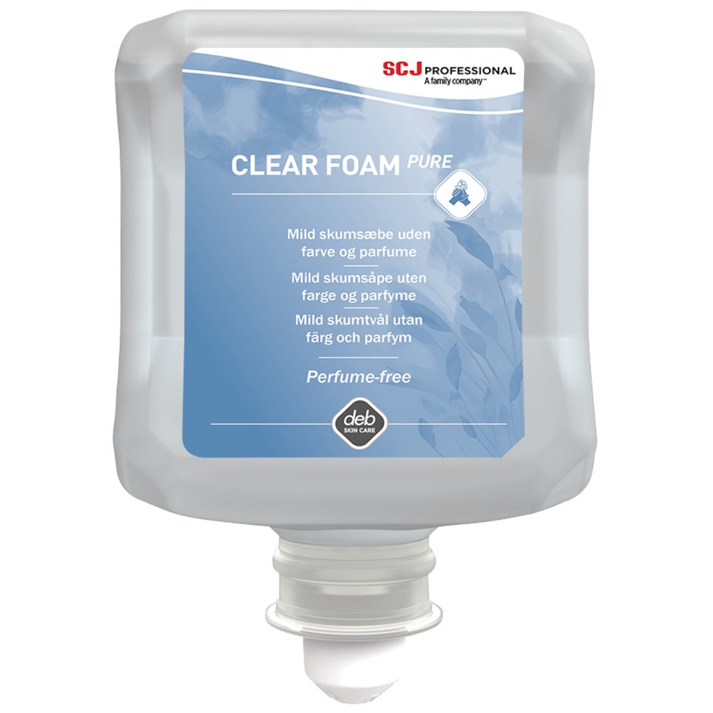 Deb Clear Foam Pure skumsæbe, 1 ltr.