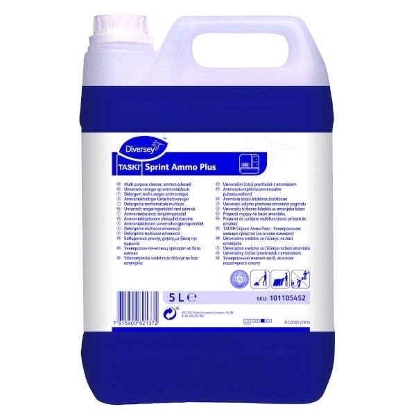 Taski Sprint Ammo Plus universalrengring med salmiak, 5 liter