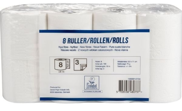 ENA Toiletpapir, 3-lags. 64 ruller