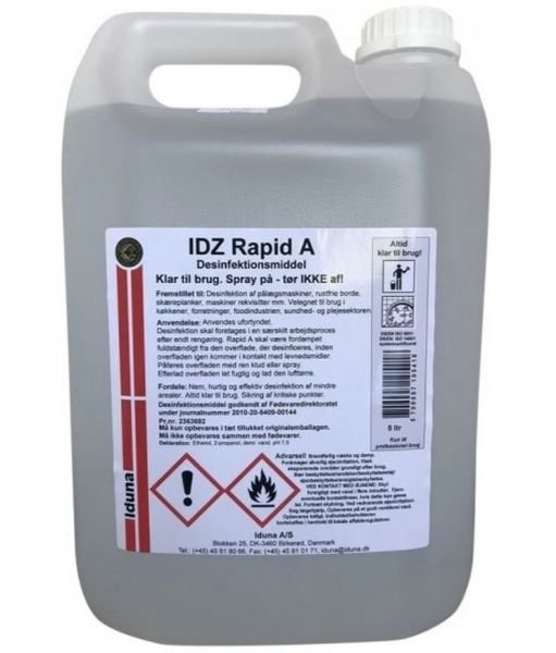 Iduna IDZ Rapid A desinfektionsmiddel, 5 liter