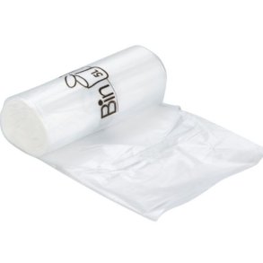 LD Plastpose,med stjernebund, Bin-Line, 34x39cm, 5 l, klar, LLDPE/virgin