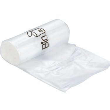 LD Plastpose,med stjernebund, Bin-Line, 34x39cm, 5 l, klar, LLDPE/virgin