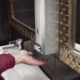 Katrin Dispenser sbe og hnddesinfektion hvid metal til 1000 ml