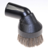 Mbelbrste/Rundbrste, sort, naturhr 32