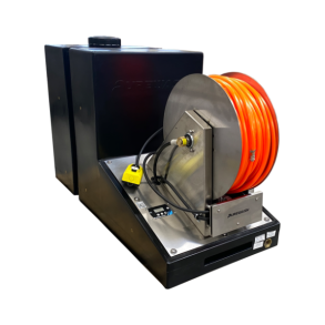 Purewash rentvands anlg 270l. med rustfri elektrisk slangeoprul 100m Hi-Vis slange