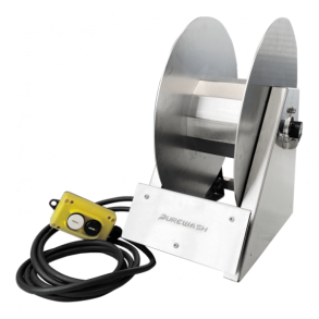 Purewash rustfri Elektrisk Slangeoprul incl. 100m safetyfirst slange