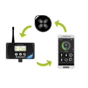 Purewash Flowcontroller V16 med integreret opladning og WFP Link+ Fjernbetjening