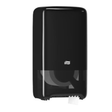 Tork dispenser til Compact toiletpapir, T6, Sort Plast - 557508