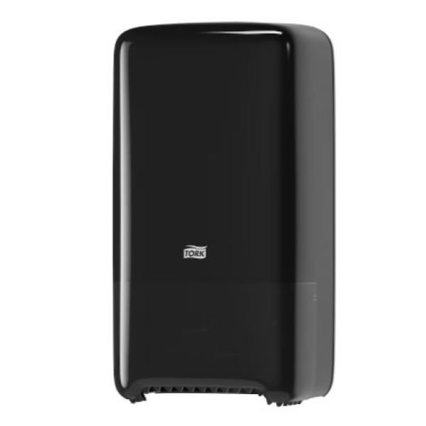 Tork dispenser til Compact toiletpapir, T6, Sort Plast - 557508