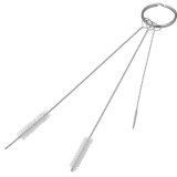 Vikan Renses�t m/3 b�rster, �2, �6, �6 mm, Bl�d, Hvid