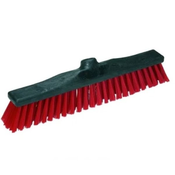 Vikan Flisekost r�d/sort medium 44 cm